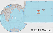 Gray Location Map of Le Port, highlighted parent region