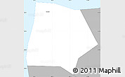 Gray Simple Map of Le Port