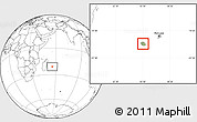 Savanna Style Location Map of Reunion, blank outside