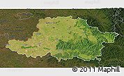 Satellite 3D Map of Arad, darken