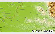 Physical Map of Arad
