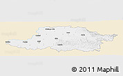 Classic Style Panoramic Map of Arad, single color outside