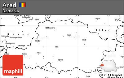 Blank Simple Map of Arad