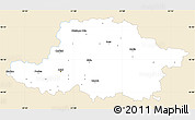 Classic Style Simple Map of Arad, single color outside