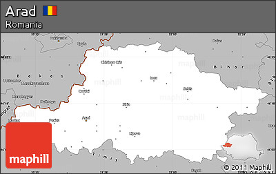 Gray Simple Map of Arad