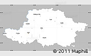 Gray Simple Map of Arad, single color outside