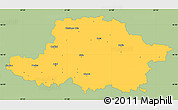 Savanna Style Simple Map of Arad, single color outside
