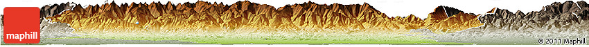 Physical Horizon Map of Arges, semi-desaturated