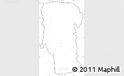 Blank Simple Map of Arges, no labels