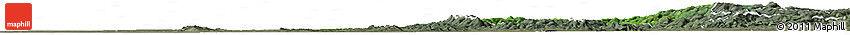 Satellite Horizon Map of Bihor, semi-desaturated