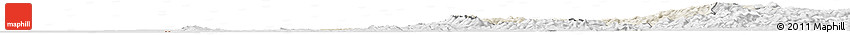 Shaded Relief Horizon Map of Bihor, lighten, desaturated