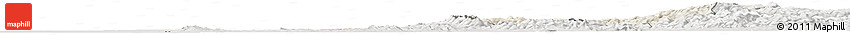 Shaded Relief Horizon Map of Bihor, lighten, semi-desaturated