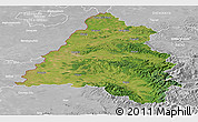 Satellite Panoramic Map of Bihor, lighten, desaturated