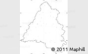 Blank Simple Map of Bihor, cropped outside, no labels