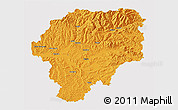 Political 3D Map of Bistrita-Nasaud, cropped outside