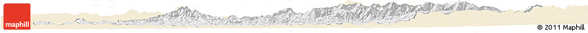 Classic Style Horizon Map of Bistrita-Nasaud, single color outside