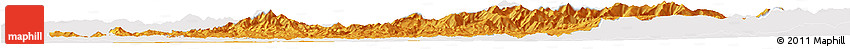 Political Horizon Map of Bistrita-Nasaud, single color outside