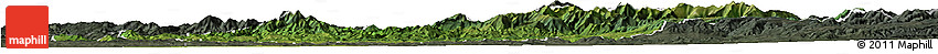 Satellite Horizon Map of Bistrita-Nasaud, darken, semi-desaturated