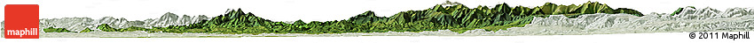 Satellite Horizon Map of Bistrita-Nasaud, lighten