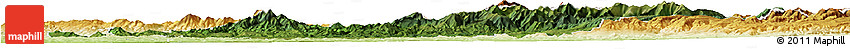 Satellite Horizon Map of Bistrita-Nasaud, physical outside