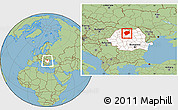 Savanna Style Location Map of Bistrita-Nasaud, highlighted country, within the entire country
