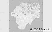 Gray Map of Bistrita-Nasaud, single color outside