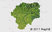 Satellite Map of Bistrita-Nasaud, cropped outside