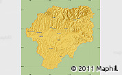 Savanna Style Map of Bistrita-Nasaud, single color outside