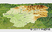 Physical Panoramic Map of Bistrita-Nasaud, satellite outside