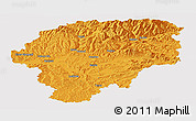Political Panoramic Map of Bistrita-Nasaud, cropped outside