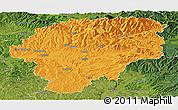 Political Panoramic Map of Bistrita-Nasaud, satellite outside