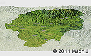 Satellite Panoramic Map of Bistrita-Nasaud, lighten