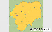 Savanna Style Simple Map of Bistrita-Nasaud, cropped outside