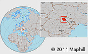 Gray Location Map of Botosani