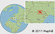 Savanna Style Location Map of Botosani