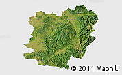 Satellite 3D Map of Caras-Severin, single color outside