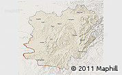 Shaded Relief 3D Map of Caras-Severin, lighten