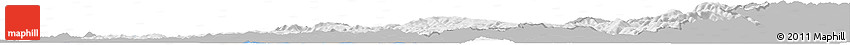Gray Horizon Map of Caras-Severin, single color outside