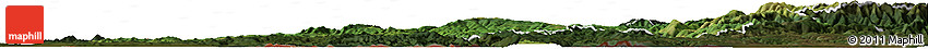 Satellite Horizon Map of Caras-Severin, darken