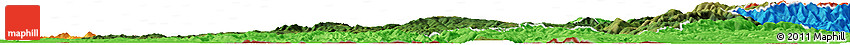 Satellite Horizon Map of Caras-Severin, political outside