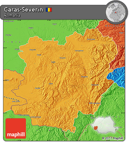 Political Map of Caras-Severin