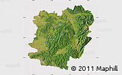 Satellite Map of Caras-Severin, cropped outside