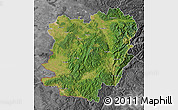 Satellite Map of Caras-Severin, desaturated