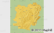 Savanna Style Map of Caras-Severin, single color outside