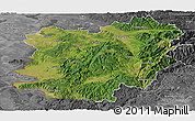 Satellite Panoramic Map of Caras-Severin, desaturated