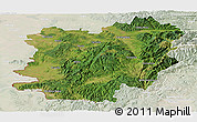 Satellite Panoramic Map of Caras-Severin, lighten