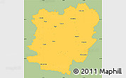 Savanna Style Simple Map of Caras-Severin, single color outside