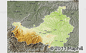 Physical 3D Map of Cluj, darken, semi-desaturated