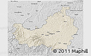 Shaded Relief 3D Map of Cluj, desaturated