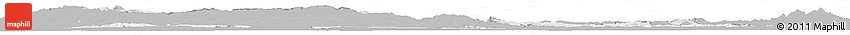 Gray Horizon Map of Cluj, single color outside